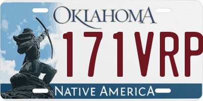 OK license plate 171VRP