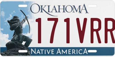 OK license plate 171VRR