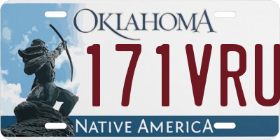 OK license plate 171VRU