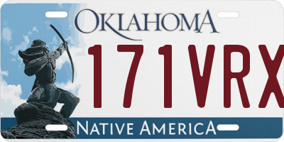 OK license plate 171VRX