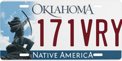 OK license plate 171VRY