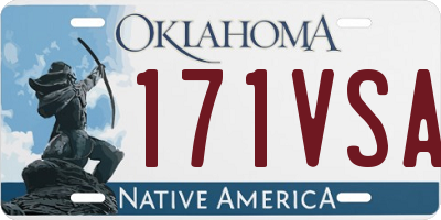 OK license plate 171VSA
