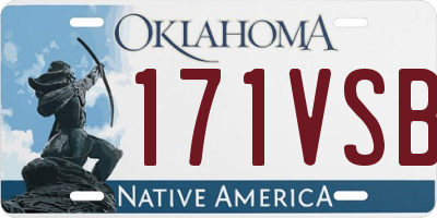 OK license plate 171VSB