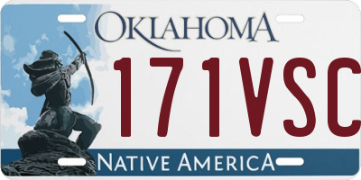 OK license plate 171VSC