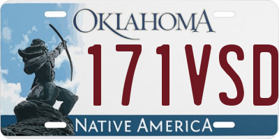 OK license plate 171VSD