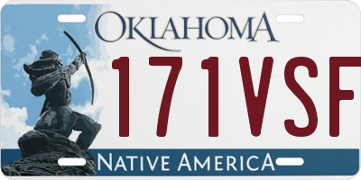 OK license plate 171VSF