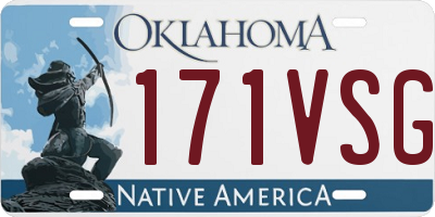 OK license plate 171VSG
