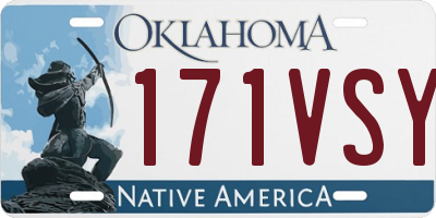 OK license plate 171VSY
