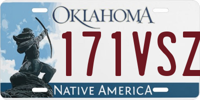 OK license plate 171VSZ
