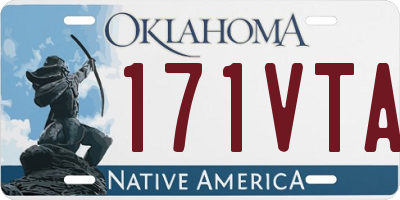 OK license plate 171VTA