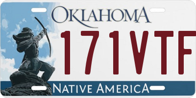 OK license plate 171VTF