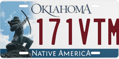 OK license plate 171VTM