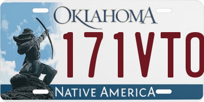 OK license plate 171VTO