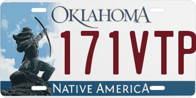 OK license plate 171VTP