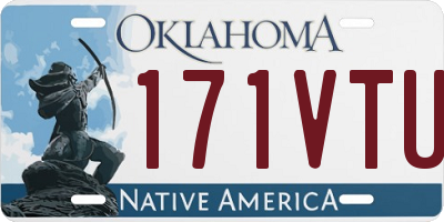 OK license plate 171VTU