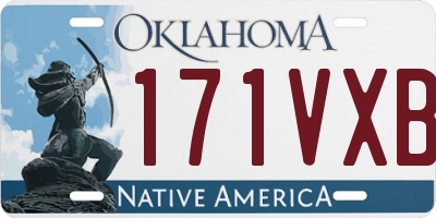 OK license plate 171VXB