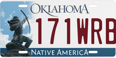 OK license plate 171WRB