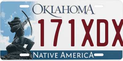 OK license plate 171XDX
