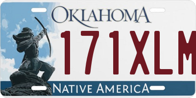 OK license plate 171XLM