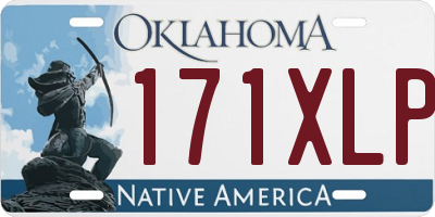 OK license plate 171XLP