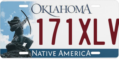 OK license plate 171XLV