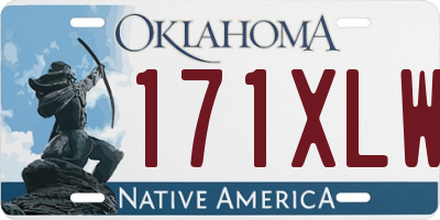 OK license plate 171XLW
