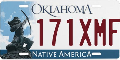 OK license plate 171XMF