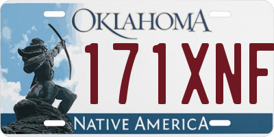 OK license plate 171XNF