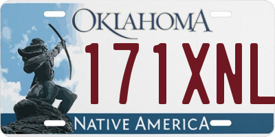 OK license plate 171XNL