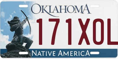 OK license plate 171XOL