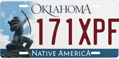 OK license plate 171XPF