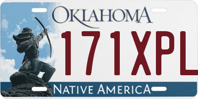 OK license plate 171XPL