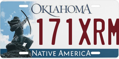 OK license plate 171XRM