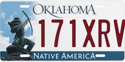 OK license plate 171XRV