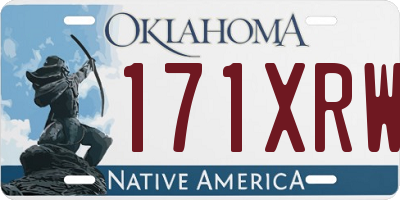 OK license plate 171XRW