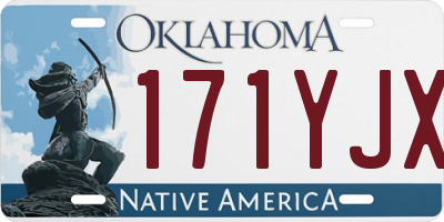 OK license plate 171YJX