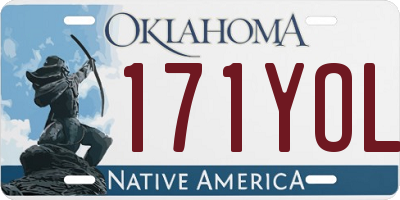 OK license plate 171YOL