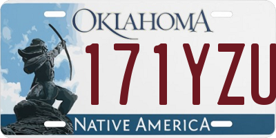 OK license plate 171YZU
