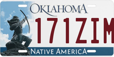 OK license plate 171ZIM