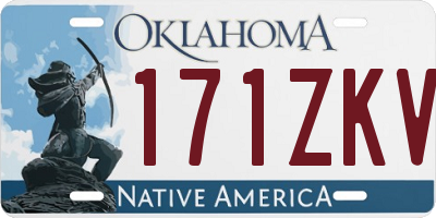 OK license plate 171ZKV