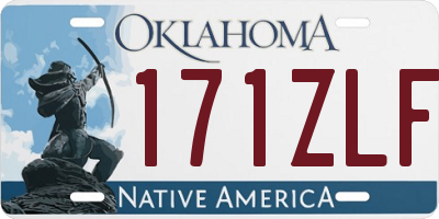 OK license plate 171ZLF