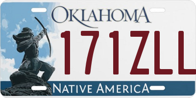 OK license plate 171ZLL