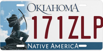 OK license plate 171ZLP