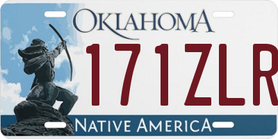 OK license plate 171ZLR