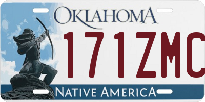 OK license plate 171ZMC