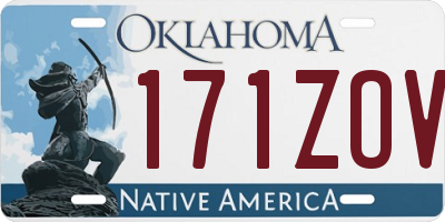 OK license plate 171ZOV