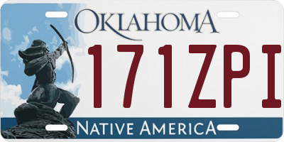 OK license plate 171ZPI