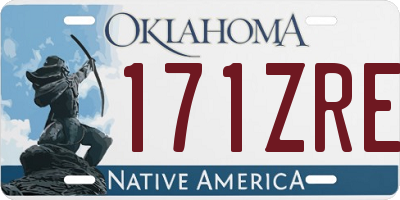 OK license plate 171ZRE