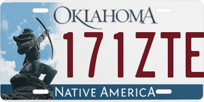 OK license plate 171ZTE