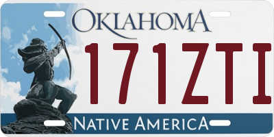 OK license plate 171ZTI
